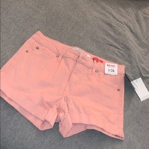 Pink shorts Size 3